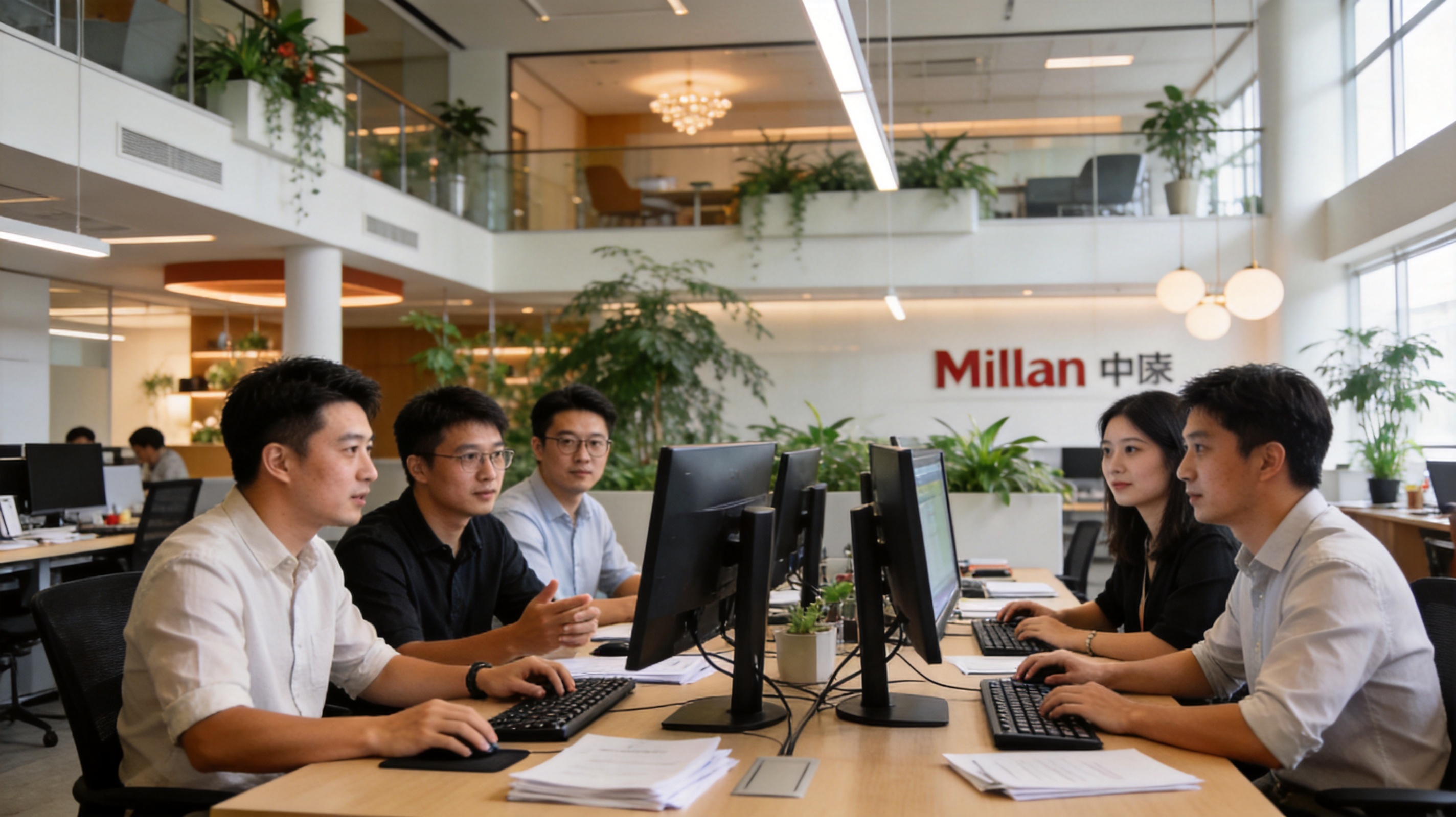 米兰·milan中国办公与技术团队工作场景照片